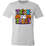 Trick or Treat Halloween Ghost Pumpkin Bella Canvas Tee - Busy Bee Graphix
