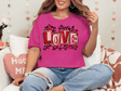 Valentine's Day Love Bella Canvas Tee - Busy Bee Graphix