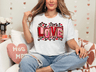 Valentine's Day Love Bella Canvas Tee - Busy Bee Graphix