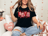 Valentine's Day Love Bella Canvas Tee - Busy Bee Graphix
