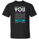 You Are Loved Gildan Tee w/ Ribbon on Neck Collar on Back - Busy Bee Graphix